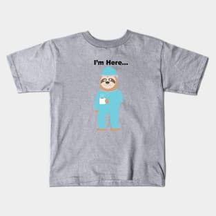 Return to Office Sloth Kids T-Shirt